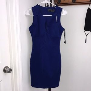 Body hugging Guess dress royal blue